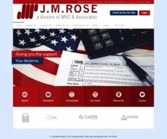 Jmrose.com(Best tax services Woodland Hills) Screenshot