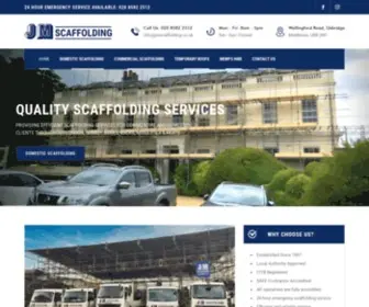 JMscaffolding.co.uk(Scaffolding Hire Uxbridge) Screenshot