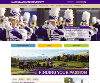 Jmu.edu(James Madison University) Screenshot