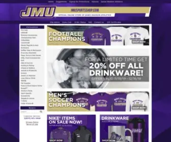 Jmusportsshop.com(James Madison University Apparel) Screenshot