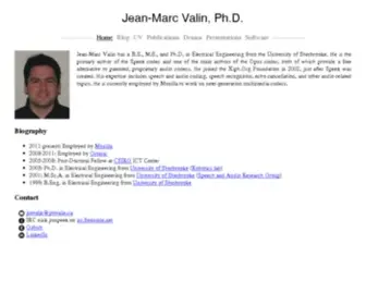 Jmvalin.ca(Jean-Marc Valin) Screenshot