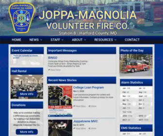 JMVFC.org(Joppa-Magnolia Fire Company) Screenshot