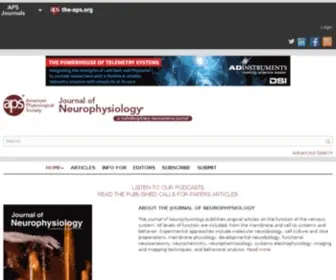 JN.org(Journal of Neurophysiology) Screenshot