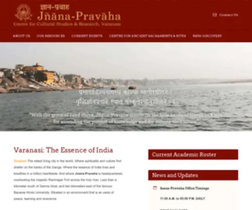Jnanapravaha.org(Jnana-Pravaha) Screenshot