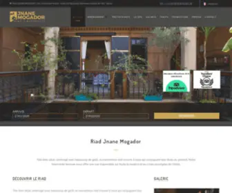 Jnanemogador.com(Riad Jnane Mogador) Screenshot