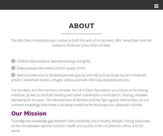 Jnaobenfoundation.org(J & A Oben Foundation) Screenshot