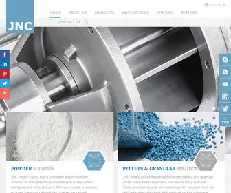 JNcvalve.com(Rotary airlock valve) Screenshot