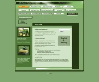 JNdlawntractor.com(Home Page J & D Lawn Tractor) Screenshot