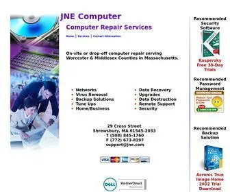 Jne.com(JNE Computer Repair Services) Screenshot