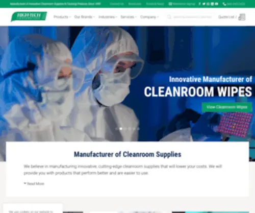 JNJ-Industries.com(Manufacturer of Cleanroom Supplies) Screenshot