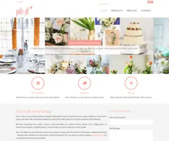 JNjhire.co.za(JnJ Wedding Hire) Screenshot