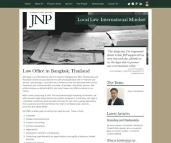 JNplegalthailand.com(JNP Legal) Screenshot