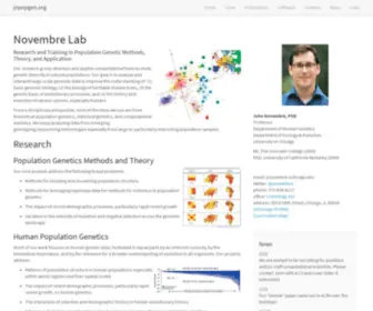 Jnpopgen.org(Novembre Lab) Screenshot