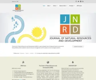 JNRD.info(International scientific journal which publishes papers from all areas related to natural resources) Screenshot