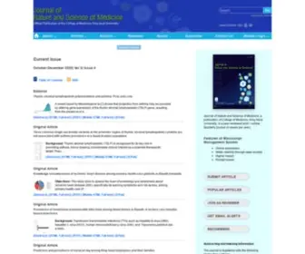 JNsmonline.org(Journal of Nature and Science of Medicine) Screenshot