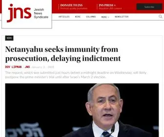 JNS.org(Jewish News Syndicate) Screenshot