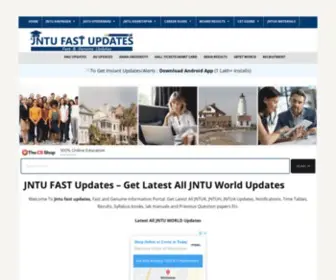 Jntufastupdates.com(Jntu Fast Updates) Screenshot
