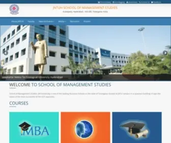 Jntuhsms.com(JNTUH School of Management Studies) Screenshot