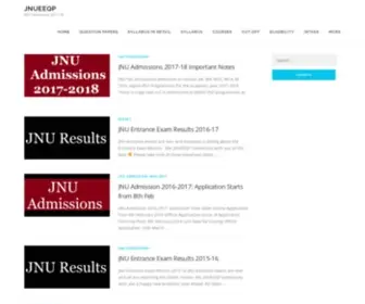 Jnueeqp.com(JNU Admissions) Screenshot