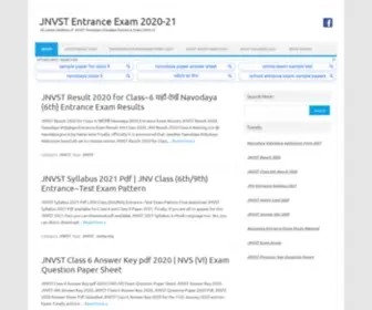 JNVstentrance.in(JNVST Entrance Exam) Screenshot