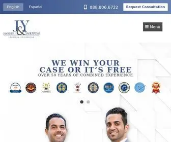 JNylaw.com(Los Angeles Personal Injury Lawyer & Accident Attorney) Screenshot
