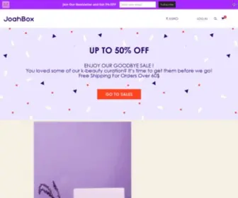 Joahbox.com(Korean Beauty Subscription Box) Screenshot