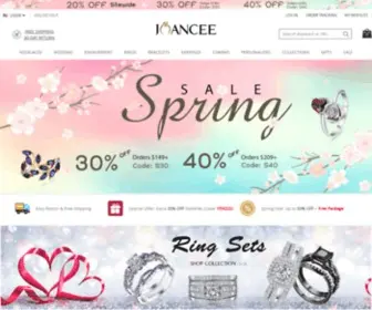 Joancee.com(Fashion Designer Jewelry Online Store) Screenshot