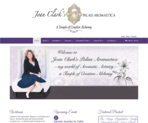 Joanclark.com(Joan Clark's Palais Aromaetica) Screenshot