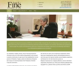 Joanfinelaw.com(Joan K) Screenshot