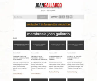 Joangallardo.es(Joan Gallardo) Screenshot