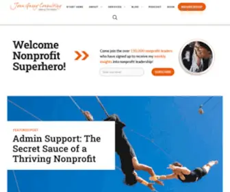Joangarry.com(Welcome Nonprofit Superhero) Screenshot