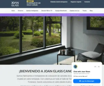 Joanglass.com(Vidrios retroiluminados) Screenshot