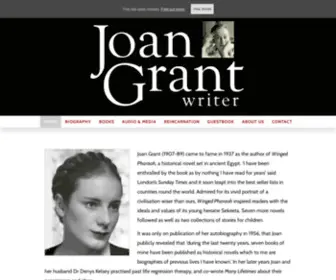 Joangrant.net(Joan Grant) Screenshot