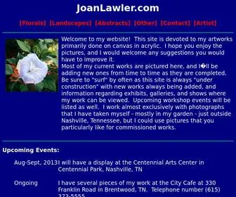 Joanlawler.com(Vivid Floral) Screenshot