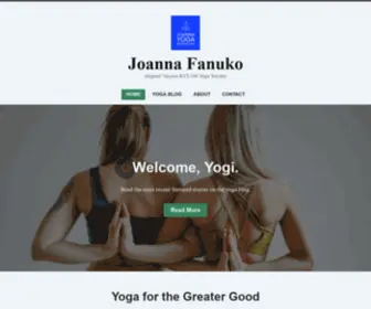 Joannafanuko.com(Aligned Vinyasa RYT) Screenshot