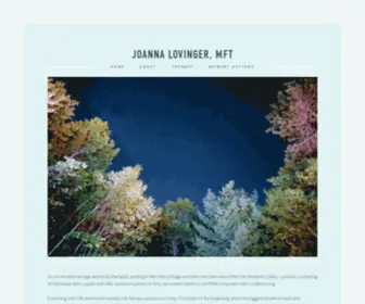 Joannalovinger.com(Joanna Lovinger) Screenshot