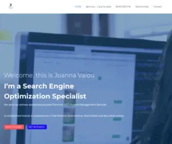 Joannavaiou.com(Remote SEO Consultant) Screenshot