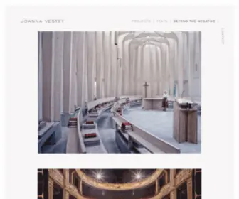 Joannavestey.com(Photographic artist) Screenshot