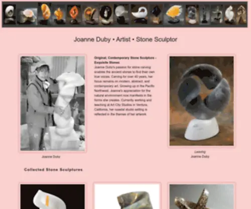 Joanneduby.com(Stone Sculptor) Screenshot