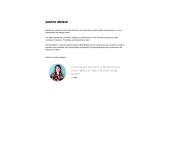 Joannemarzan.com(Joanne Marzan) Screenshot