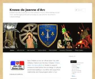 JoanofarcParade.org(Krewe de Jeanne d'ArcKrewe de Jeanne d'Arc) Screenshot