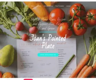 Joanspointedplate.com(Joan's Pointed Plate) Screenshot