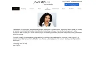 Joanstjohn.com(Accurate Ethical Psychic Medium) Screenshot