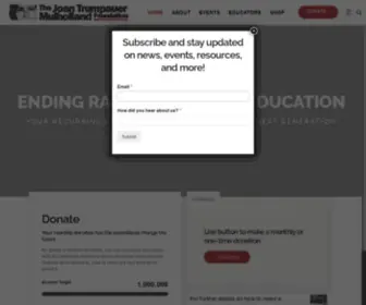 Joantrumpauermulholland.org(Joan Trumpauer Mulholland Foundation) Screenshot