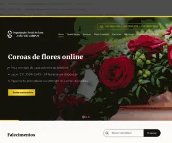 Joaodecampos.com.br(Serviços funerários) Screenshot