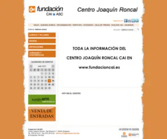 Joaquinroncal.org(Joaquin Roncal Centro Joaquín Roncal) Screenshot