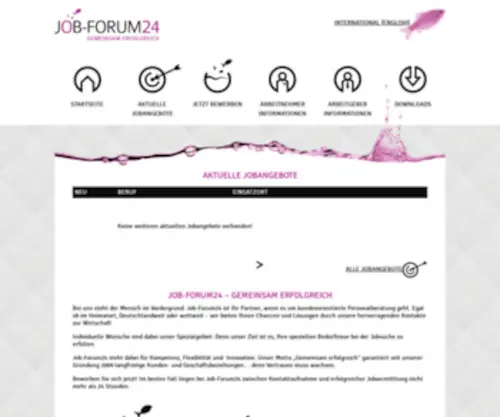 Job-Forum24.de(Ihre Arbeitsvermittlung) Screenshot