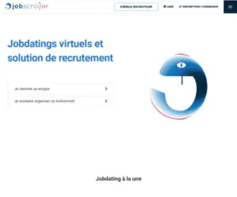 Job-Scroller.com(La plateforme d'organisation de jobdating virtuel) Screenshot