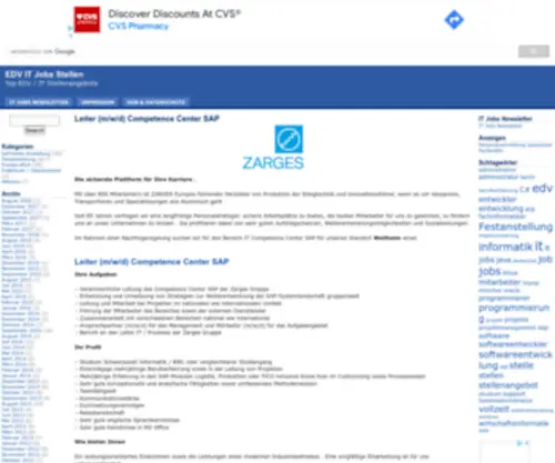 Job-Wahl.de(EDV IT Jobs Stellen) Screenshot