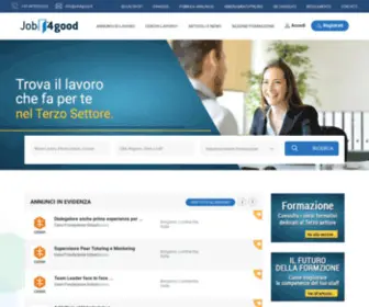 Job4Good.com(Il Portale per il Lavoro nel Terzo settore) Screenshot